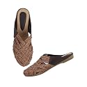 The White Pole Slip on Slides Flat