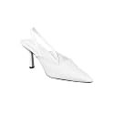 The White Pole Women's Bellies Fashion Pointed Stiletto Heel Pump Shoes Mules for Office,Party and Formal Occasion