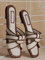The White Pole Women Flats