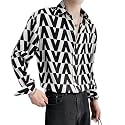 White Polyester Printed Men39s Shirt Mens