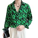 White Polyester Printed Men39s Shirt Mens
