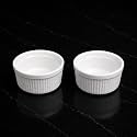 White Porcelain Ramekin Bowl 150 ml set of 2,