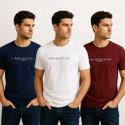 WHITE ROSE Pack of 3 Men Printed