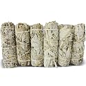 White Sage Sticks Pack of 6 – Sage Smudge Kit, 4" Dried California Sage Bundles for Smudging, Meditation, Home Cleansing, Yoga & House Blessing