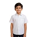 White Shirt for Boys Kids White Half