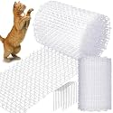 THE WHITE SHOP Cat Scat Mat with Spikes, Prickle Strips Network Digging Stopper Indoor Deterrent Mat for Garden Outdoor,2M*0.3M (Color : White)