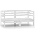 White Solid Pine Wood Standard Modular Corner Sofa for Indoor and Outdoor Use, Modern Minimalist Design with Versatile Arrangements, Durable Comfortable Seating for Terraces