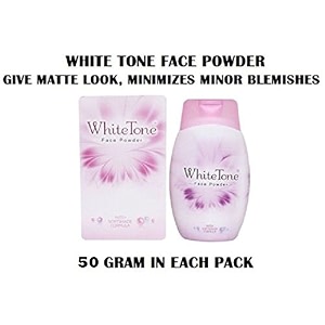 white tone face powder pack of 2 - all natural white 140 gram