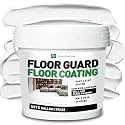White Water-based colored sand floor&amp;Wall paint,1 Gallon,aterproof Coating, Non-Mixed Satin Paint, Suitable For Garages, Concrete, Interior&amp;exterior Walls, Household Floors