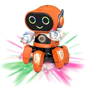 white whale you think we bring octopus shape electric robot colorful music flashing lights dance toy for kids boys girls