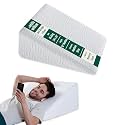The White Willow Bed Multipurpose Wedge Pillow Memory Foam with Removable Pillow Cover, XL King Size Medium Height (24" L x 24" W x 10" H Inch) - Classic White