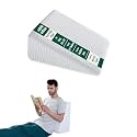 The White Willow Bed Multipurpose Wedge Pillow Convoluted Memory Foam with Removable Pillow Cover, King Size Medium Height (20" L x 20" W x 10" H Inch) - Classic White