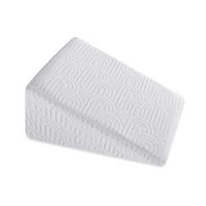 the white willow bed wedge pillow for back support memory foam with removable pillow cover xl king size high height 2434 l x 2434 w x 1234 h inch - classic white