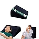 The White Willow Bed Wedge Pillow for Back Support, Leg Elevation Memory Foam with Removable Cover, Standard Size High Height, Grey- (18" L x 18" W x 12" H Inch)