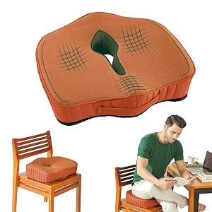 the white willow coccyx orthopedic cooling gel foam chair amp car seat cushion for lower back pain sciatica tailbone amp hip pain relief- below 50kg body weight 17534 l x 1634 w x 3534 h tan