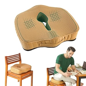 the white willow coccyx orthopedic cooling gel foam chair amp car seat cushion for lower back pain sciatica tailbone amp hip pain relief- below 50kg body weight 17534 l x 1634 w x 3534 h mango