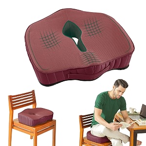 the white willow coccyx orthopedic cooling gel foam chair amp car seat cushion for lower back pain sciatica tailbone amp hip pain relief- below 50kg body weight 17534 l x 1634 w x 3534 h raspberry