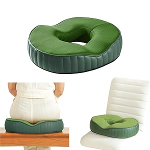 the white willow donut orthopedic cooling gel foam chair amp car seat cushion for lower back pain sciatica tailbone amp hip pain relief- below 50kg body weight green 1734 l x 1434 w x 2534 h