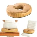 The White Willow Donut Orthopedic Cooling Gel Foam Chair &amp; Car Seat Cushion for Lower Back Pain, Sciatica, Tailbone &amp; Hip Pain Relief- Below 50Kg Body Weight, Mango (17" L x 14" W x 2.5" H)