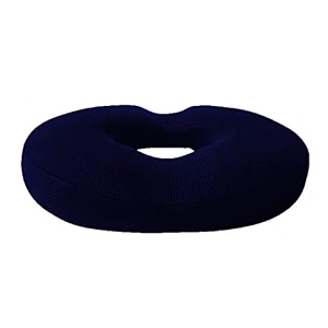 the white willow orthopedic donut pillow  hr memory foam seat cushion for tailbone hip amp back pain relief  ergonomic coccyx support for car office amp home chair  dark blue