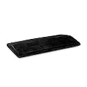 The White Willow Lumbar Support Orthopaedic Memory Foam Spine Alignment Waist Support Bed Sleeping Pillow for Lower Back Pain Relief &amp; Sciatica - (27.5" L x 15.5" W x 2.5" H) - Black