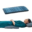 The White Willow Lumbar Support Orthopaedic Memory Foam Spine Alignment Waist Support Bed Sleeping Pillow for Lower Back Pain Relief, Sciatica - (27.5" L x 15.5" W x 2.5" H) - Grey