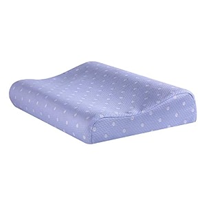 the white willow memory foam cervical pillow for neck shoulder amp spondylitis pain relief orthopedic contour bed pillow for sleeping with removable pillow cover 2334 l x 1434 w x 434 h blue