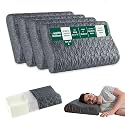 The White Willow Memory Foam Cervical Pillow for Neck, Shoulder &amp; Spondylitis Pain Relief Orthopedic Contour Bed Pillow for Sleeping with Removable Pillow Cover (23" L x 12" W x 4" H) Grey