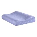 The White Willow Memory Foam Cervical Pillow for Neck, Shoulder &amp; Spondylitis Pain Relief Orthopedic Contour Bed Pillow for Sleeping with Removable Pillow Cover (23" L x 14" W x 4" H) Blue