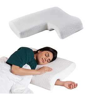the white willow memory foam couple hug arm hand pressure love pillow for sleeping for husband amp wife perfect-white25534 x 1834w x 4534