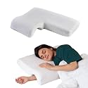 The White Willow Memory Foam Couple Hug Pillow – Arm, Hand &amp; Pressure Relief Love Pillow for Comfortable Sleeping for Husband &amp; Wife (25.5" x 18" x 4.5") – Classic White