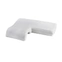 The White Willow Memory Foam Couple Hug Right Side Arm Hand Pressure Love Pillow for Sleeping for Husband &amp; Wife Perfect (25.5" x 18"W x 4.5") White