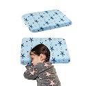 The White Willow Bed Pillow for Kids-Baby Pillow for 2 Years to 8 Years-Memory Foam Soft Kids Pillow for Sleeping-Small Pillow for Babies-Kids Pillow for Girls &amp; Boys-Toddler Pillow-Blue Pillow Cover
