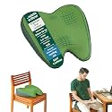 The White Willow Orthopaedic Cooling Gel Foam Seat Cushion for Office Chair, Gaming Chair, Study Chair, Car, for Relief from Sciatica, Hip Pain (18" L x 16" W x 4" H)- Green
