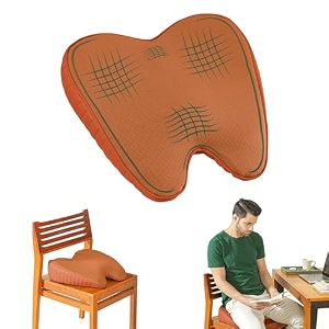 the white willow orthopaedic memory foam seat cushion for office chair gaming chair study chair car for relief from sciatica hip pain 1834 l x 1634 w x 434 h- tan