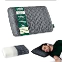 The White Willow Engineered Latex Pillow – Orthopedic Support for Neck &amp; Shoulder Pain Relief – Soft – Standard Size – 4" H – Grey
