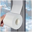White Window Weather Sealing Tape,Window Draft Isolation Sealing Film Tape, AC Seal Air Conditioner Sealing Tape No Residue, Keep Out Cold Air Dust Rain, Waterproof (3inch*65.5ft)
