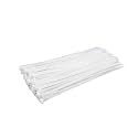 White Zip Ties 14 inch (100 Pack), Clear, 50 lb, UV Resistant Cable Ties for Outdoor Use, LOCKLOCK