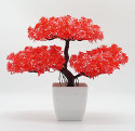 WhiteAsh Bonsai Wild Artificial Plant  with Pot