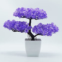 WhiteAsh Bonsai Wild Artificial Plant  with Pot