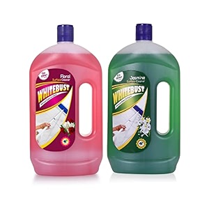 floor cleanerwhite phenyl liquidfor homesoffshospitals schools etc to removes dirt and stains floral amp jasmine 1ltrpack of 2
