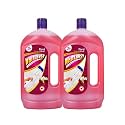 Floor cleaner liquid for Homes,Offs,Hospitals, Schools etc. to removes dirt and stains (Floral 1ltr Pack of 2)