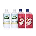 Floor cleaner,White Phenyl liquid,for Homes,Offs,Hospitals, Schools etc. to removes dirt and stains (Pine 2 Ltr + Floral 2 Ltr)