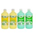 Floor cleaner White Phenyl liquid for Homes,Offs,Hospitals, Schools etc. to removes dirt and stains (Lemon &amp; Jasmine 1 ltr pack of 4)
