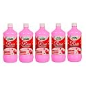 Floor cleaner White Phenyl liquid for Homes,Offs,Hospitals, Schools etc. to removes dirt and stains (Rose1litre5pck)