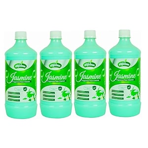 floor cleanerwhite phenyl liquidfor homesoffshospitals schools etc to removes dirt and stains jasmine 1 ltr pack of 4