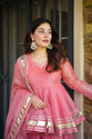 WHITEDEER Solid Kurta Salwar Dupatta Set