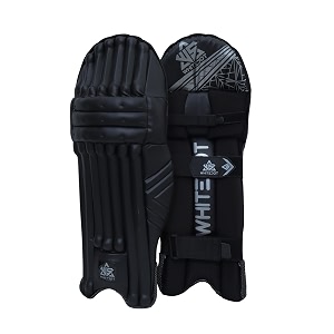 whitedot dot 21 black cricket batting pad idol for menslarge