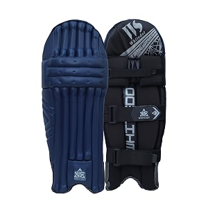 whitedot dot 21 black cricket batting pad idol for menslarge