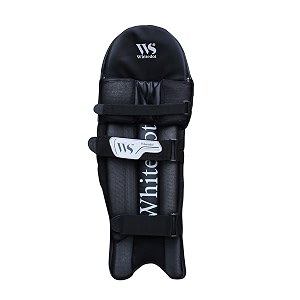 whitedot dot 21 black cricket batting pad idol for menslarge